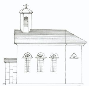 Zeichnung der Kapelle von 1839