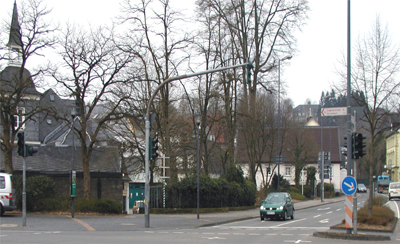 heutige Ansicht vom Sandplatz